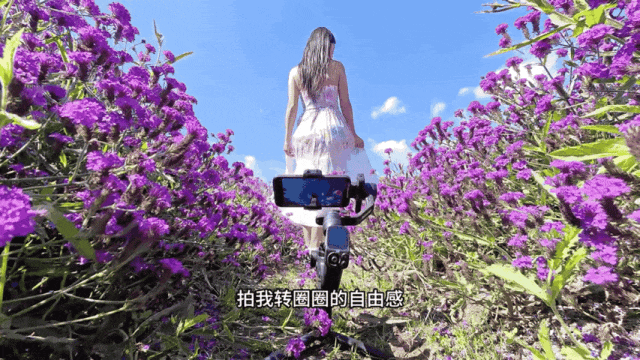 利用小路引导线拍摄人物旋转