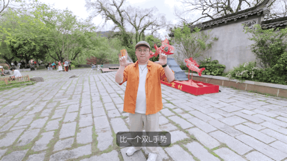 双L手势调节构图示意图