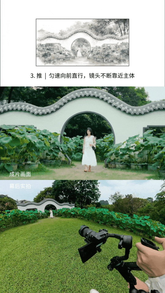 飞宇蝎子 Mini 3 Pro 匀速前推运镜走进荷塘人像动图 飞宇蝎子 Mini 3 Pro 匀速前推运镜走进荷塘人像动图
