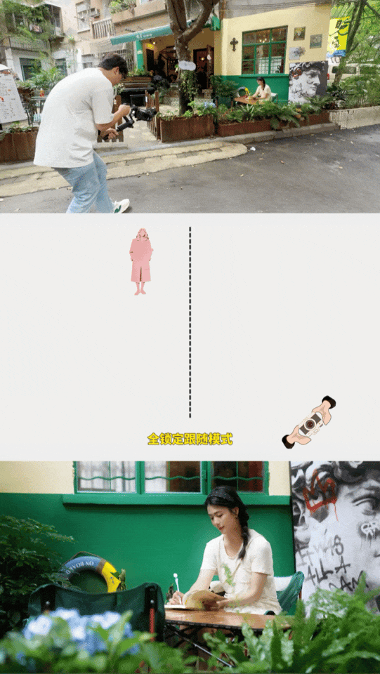 特写前推运镜示范 飞宇蝎子Mini3 Pro特写前推运镜示范 - 镜头缓速前推聚焦模特翻阅书本的指尖细节与温柔神态