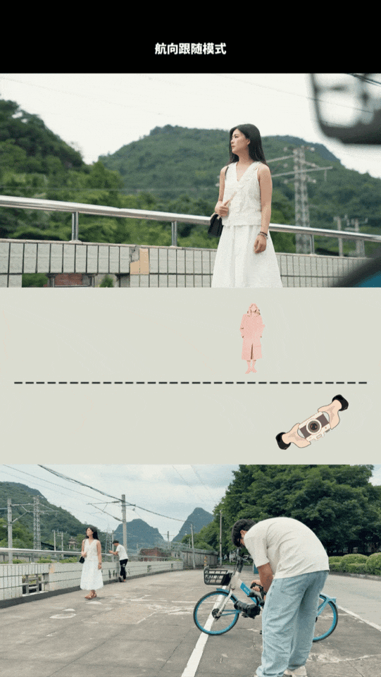 低角度横移运镜 低角度横移拍摄铁路情绪短片人物侧影步伐 - 飞宇蝎子Mini3 Pro稳定器提壶实操